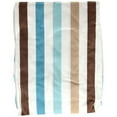thumbnail image 5 of Bacati Mod Diamond Aqua & Chocolate Stripes Crib Fitted Sheets 2 ct Pack 27" x 52”, 5 of 7