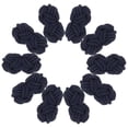 thumbnail image 1 of Uxcell 5 Pares de Gemelos de Nudo de Seda, Gemelos de Camisa de Tela Elástica, Accesorios de Vestir de Nudo Torcido para Hombres, Mujeres, Negocios, Regalo, Boda, Azul Marino, 1 of 6