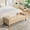 Wheat, variant on 64.7"W Upholstered Corduroy Flip-top Storage End of Bed Bench, Accent Window Footrest with Armrests&Backrest&2 Bolsters Rubberwood Legs