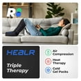 thumbnail image 2 of HEALR Adjustable Hot and Cold Therapy Massager Circulation Compression Improvement and for Leg, Calf, and Foot, 2 of 9
