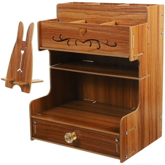 unbranded Desktop Organizer Drawer Organize Stationery and Sundries Office 25.5X21X15CM