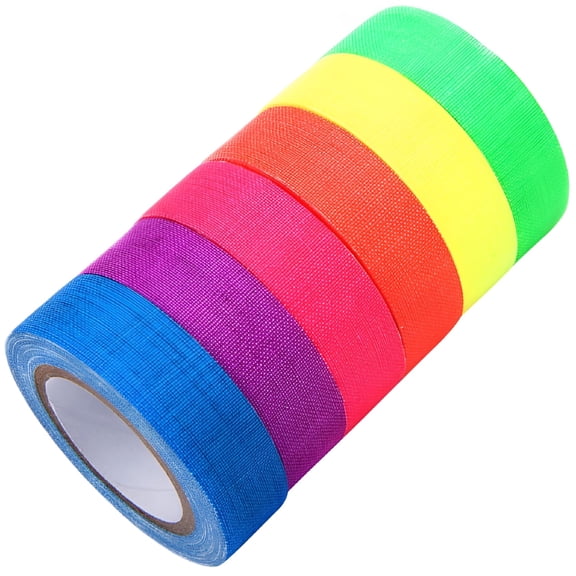 CCOCC 10 Pcs Glow in The Dark Tape, Neon Magnetic Roll for Home, Office