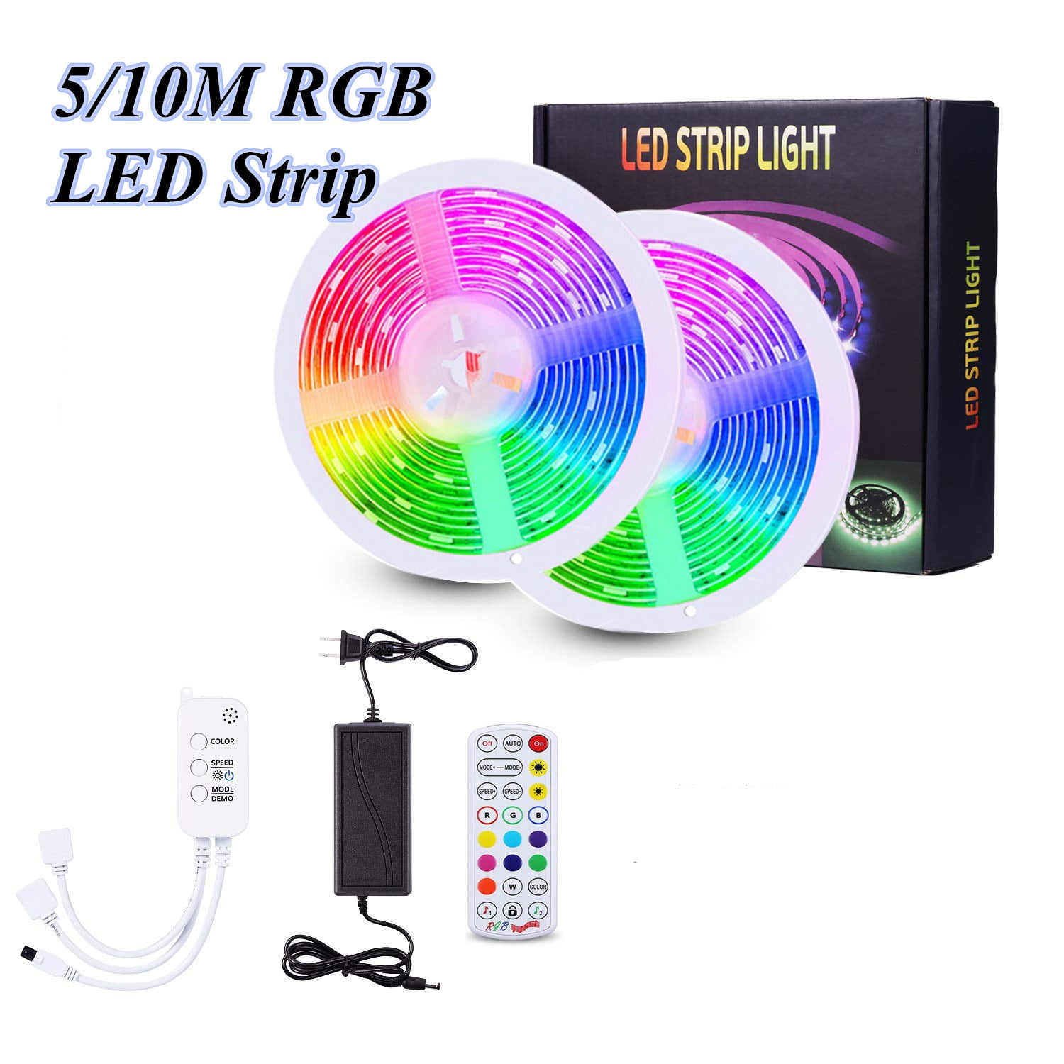 50-500CM Waterproof Led Strip Light With Battery Box for Bike Bicycle 6 Colors 