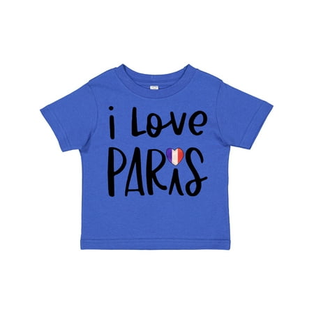 

Inktastic I Love Paris French Flag Heart Boys or Girls Toddler T-Shirt
