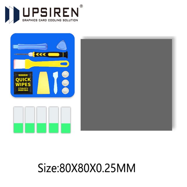 PCM-1 Thermal Grease Replacement PCM Pad Solid Silicone Grease Phase Change Silicone Repaste Pad 80x80 PCM 褌械褉屑芯锌褉芯泻谢邪 80x80x0.2