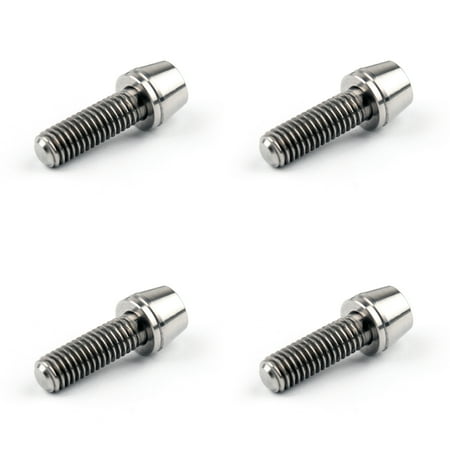 

Motor Genic M5x16mm Titanium Ti Bolts Allex Hex Bike Stem Tapered Head Screw + Washer 4pcs T