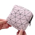 thumbnail image 3 of CSChome Sac de Rangement pour Serviettes Hygiéniques Femmes Pochette pour Serviettes Hygiéniques Imprimé Géométrique Imperméable Mini Porte-Monnaie Portable pour Écouteurs Clés Tampon Rangement, 3 of 6