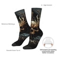 thumbnail image 4 of KLL Vintage Ornate Skull Print Cool Socks Men's Women's Crew Socks Funny Crazy Novelty Stockings, 4 of 6