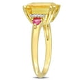 thumbnail image 4 of Everly Women's Citrine and Ruby 18k Yellow Gold Plated Ring, 4 of 9