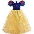 thumbnail image 2 of Girls Snow White Princess Costume Carnival Halloween Christmas Birthday Party Dress Dance Ball Gown, 2 of 6