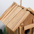 thumbnail image 3 of Hogar y jardín Caja nido para pájaros de madera tratada a presión Casa para pájaros salvajes: fabricada con madera Fsc, bosques sostenibles y ecológicos Rojo Verde Cocina, Decoración y Otros, 3 of 3