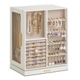 thumbnail image 1 of SONGMICS Joyero Giratorio de 360°, Estuche de Almacenamiento de Joyas con 5 Cajones, Organizador de Joyas, Ventana de Vidrio, Espacioso, Almacenamiento de Joyas Vertical, Diseño Abierto, Gran Regalo,, 1 of 5