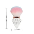 thumbnail image 2 of Yoofe Diamond Shaped Nail Makeup Brush with Soft Bristles Multi Functional Applicator for Nail Art and Makeup for Home Manicure and Beauty Sturdy and Comfortable Design-Pink, 2 of 8