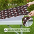 thumbnail image 6 of Black Floral Skull Pattern Square Fitted Tablecloth with Elastic Edge,Square Table Cover,Washable Elastic Table Cover for Home Kitchen Party Decor 36"x36", 6 of 6