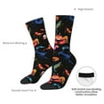 thumbnail image 4 of Bingfone Compression Socks for Women and Men Long Socks for Running Athletic Cycling Nurse- Animals Under Water, 4 of 6