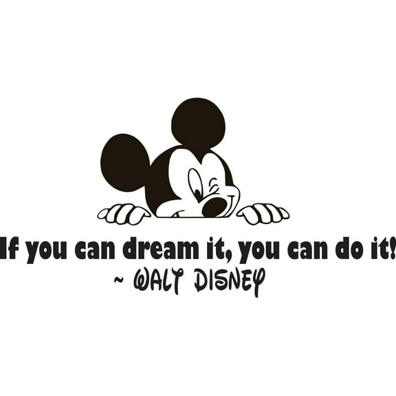 If You Can Dream It You Can Do It Quote Silhouette Bedroom Decor Art Custom Wall Decal Vinyl Sticker 8 Inches X 20 Inches