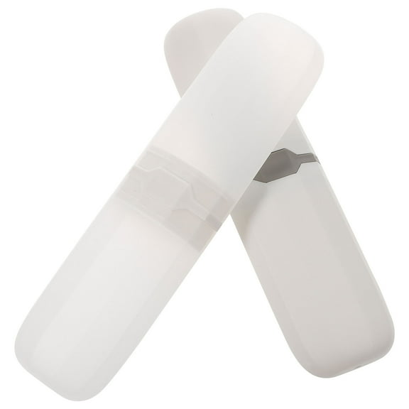 2 Pcs Toothbrush Holders Travel Containers for Toiletries Dentures Compact Protective Cover Case High Quality Man Child