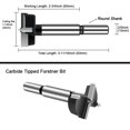 thumbnail image 2 of GHSDFBB 1-1/4 Inch Forstner Drill Bit, Carbide Tipped Forstner Bit for Hard Wood, Wood Drilling Hole Saw Set Woodworking Hinge Cutter Tool Kits for Wood Plastic Plywood, 2 of 7
