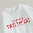 thumbnail image 5 of Bagilaanoe 2Pcs Baby Girl Valentine's Day Clothing Sets Toddler Letter Print Long Sleeve Sweatshirt Tops + Flare Trousers 6M 12M 18M 24M 3T Kids Spring Pants Set, 5 of 8