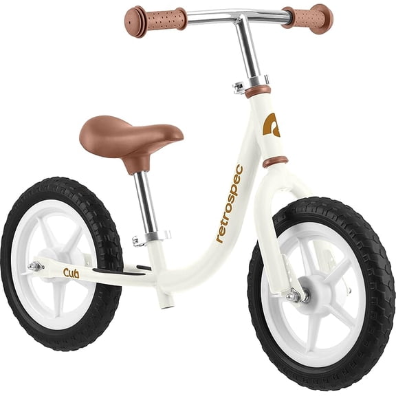 Balance Bike - 12in No-Pedal Beginner Bicycle with Adjustable Seat, Puncture-Proof Tires & Safe Low Frame Design