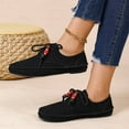 thumbnail image 5 of Dpityserensio Flats Shoes for Women Solid Color Lace-Up Soft Leather Soft Sole Flat Shoes, 5 of 9