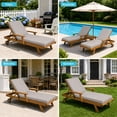 thumbnail image 2 of Millsilo Outdoor Chaise Lounge Cushion, 72" x 21" x 3" Patio Lounge Chair Cushion, Water-Resistant UV-Protected Replacement Cushion with High Density Foam, Gray, 2 of 7