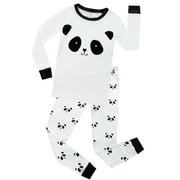Elowel Kids Panada 2 Piece Pajama Set 100% Cotton Size 2 White