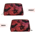 thumbnail image 3 of Rateoe Bats And Spiders for Travel Makeup Bag,Large Capacity Cosmetic Bags for Women,Waterproof Portable Pouch Open Flat Toiletry Bag Make up Organizer, 3 of 8