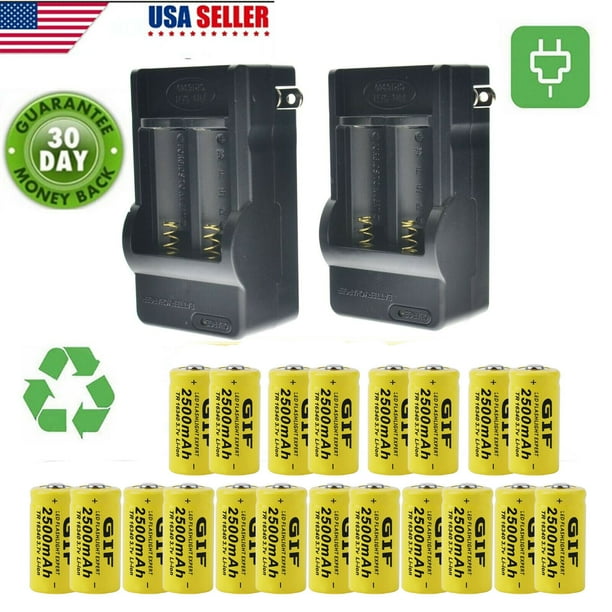 20x CR123A 3.7V Rechargeable Batteries for Netgear Arlo Security Camera