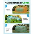 thumbnail image 6 of Quictent 71"x36"x36" Portable Mini Cloche Greenhouse w/ Elevated Bottom, Roll-up Zippered Window Waterproof UV-Resistant Hot House for Indoor Outdoor (Green), 6 of 9
