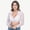 White, variant on Women's Lace Long Sleeve Crop Top â Elegant V Neck Dirndl Blouse for Oktoberfest â Sexy Sheer Vest with Underwire â Sizes S-XXXXXL
