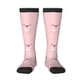thumbnail image 1 of Fotbe Pig Polka Dot Calcetas Divertidas Estampadas para Hombre y Mujer, Calcetas de Algodón hasta la Rodilla para Caminar, Correr, Enfermería y Embarazo, 1 of 6