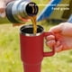 thumbnail image 4 of Vaso Aislado De 40 Oz Con Tapa Y Pajita, Taza De Viaje De Acero Inoxidable A Prueba De Fugas, Taza De Café Con Asa, Botella De Agua Al Vacío De Doble Pared, Vaso De Café, 4 of 8