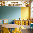 thumbnail image 6 of LUUFILx Happy Retirement Celebration Backdrop Gold Balloon Decorations Banner Party Supplies Event Photography Props Background Retirement Festivities Decor, 6 of 7