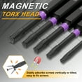 thumbnail image 4 of Uxcell 2pcs T20 Torx Impact Screwdriver Bit 1/4" Hex Shank 2" Long Magnetic No Hole, 4 of 7