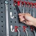 thumbnail image 4 of CATIEBYE 20 Pcs Porte-Outils en Panneau Perforé Blanc avec Crochets Robustes pour Rangement Mural de Salle de Bain, 4 of 8