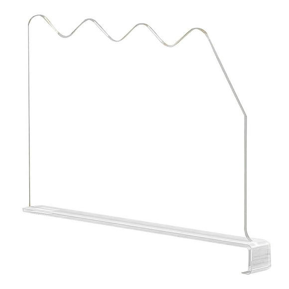 Shelves Organizer Shelf Dividers for Wardrobe Organizer, Clear Wardrobe Shelf Dividers for Clothes Purse Separator, Acrylic Tall Shelf Separator, Wood