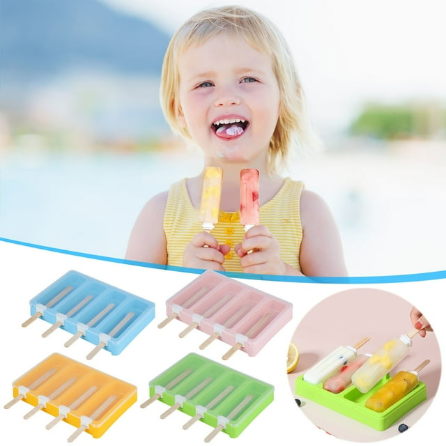 Fiudx Máquina para Hacer Helados, Moldes para Cubitos de Hielo de Fácil Liberación, Rejilla para Hielo Que Ahorra Espacio, Inyección de Agua Sencilla, Diseño Antifugas, Apto para Refrigerador, Regalo