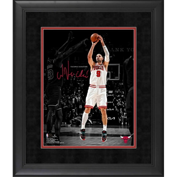 Nikola Vucevic Chicago Bulls Framed 11" x 14" Spotlight Photograph - Facsimile Signature - Fanatics Authentic Certified