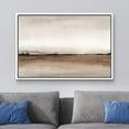 thumbnail image 2 of wall26 Framed Canvas Print Wall Art Minimal Brown Pastel Valley Landscape Nature Wilderness Illustrations Fine Art Decorative Rustic Multicolor for Living Room, Bedroom, Office - 16"x24" Wh, 2 of 5