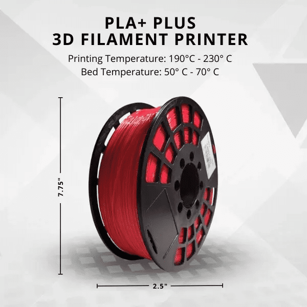 IIID MAX | Candy Red PLA Plus Filament | 1kg (2.2 lbs) - 1.75mm