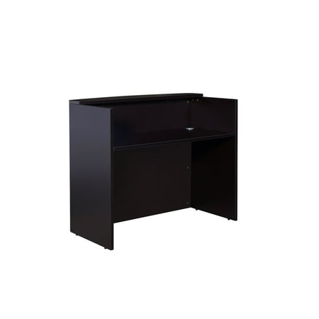 Boss Office Products Transitional Mocha 48 Inch Reception Desk Boss Office Products Transitional Mocha 48 Inch Reception Desk