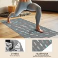 thumbnail image 4 of Blue Ethnic Geometric Pattern Hot Yoga Mat Towel Non Slip for Hot Yoga - Quick-Drying Yoga Mat Cover with 4 Corner Pockets with Travel Bag - Hot Yoga Towel Non Slip 70"x26", 4 of 6