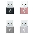 thumbnail image 5 of Cellet 4-Pack USB-C Female to USB-A Male Adapter, Type-C to A Data Sync and Charger Cable Adapter Compatible to Apple iPhone & Android Samsung & more, 5 of 6