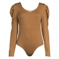 thumbnail image 5 of Time and Tru Women's Puff Sleeve Bodysuit, 5 of 5
