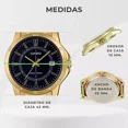 thumbnail image 3 of Reloj Casio Mtpv004 7c Hombre Acero Inoxidable Fechador Correa Dorado Bisel Dorado Fondo Negro, 3 of 5