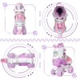 thumbnail image 3 of Patins à Roulettes pour Filles - Violet pour Grands Enfants de 7 8 9 10 Ans - Roues Lumineuses Réglables Cadeau d'Anniversaire pour Fils et Petit-Fils, 3 of 5