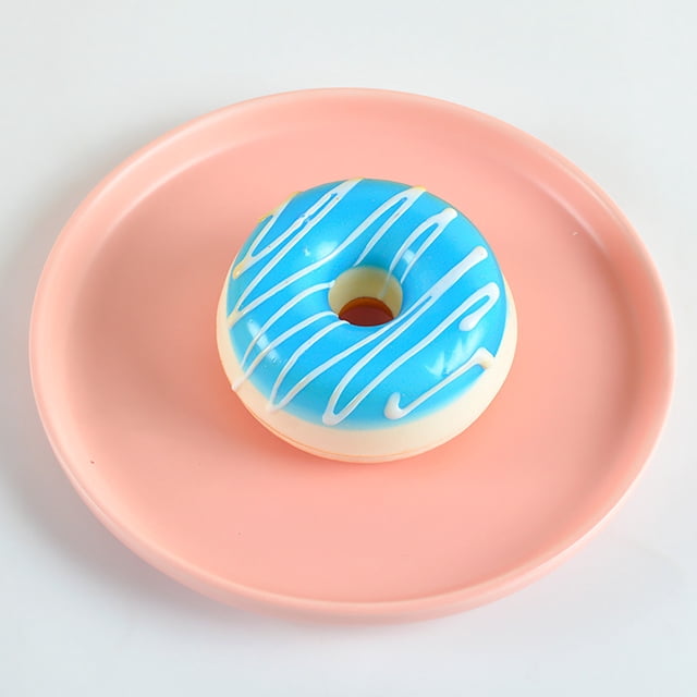 5Pcs Simulation Food Refrigerator Magnet, SSZMDLB Stress ReliefToy, Simulation Food Donut Cake Dessert Refrigerator Magnet, Realistic 3D Fridge Sticker for Kitchen Office Decor, Squeezable Sensory