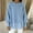 Light Blue, variant on Women's Crew Neck Balloon Sleeve Ribbed Knit Sweater with Chiffon Spliced Hem Loose Fit Casual Pullover Top for Fall Winter