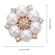thumbnail image 3 of ColoMX 6 cubrebotones para mujer: cubrebotones con flores para camisas de vestir de hombre - Broches con perlas de estrás - Gemelos decorativos de aleación desmontables, 3 of 7